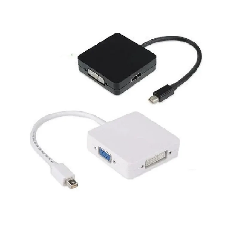 Conversor Mini Displayport 3x1 Vga, Dvi, Hdmi Tebera