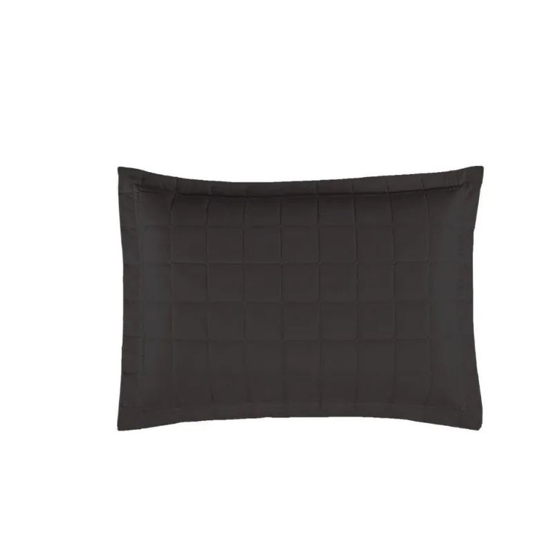 Porta Travesseiro Matelado Soft 1 Peça 70cm X 50cm 100% Poliéster Cor:preto