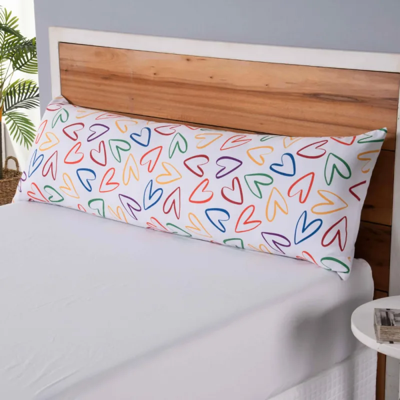Capa Para Travesseiro Fofuxão Colorê Com Zíper Love - Home Fernandes
