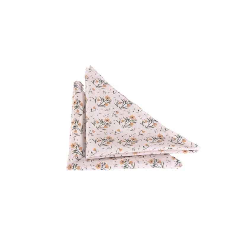 Kit De Guardanapos Estampados 100% Poliéster 35cm X 35cm 2 Peças Palha Valle Distribuidora
