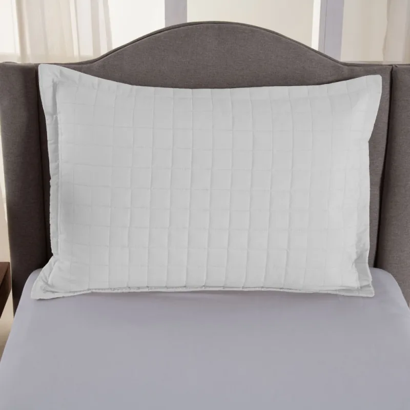 Porta Travesseiro Matelado Copacabana Micropercal Branco - Home Fernandes