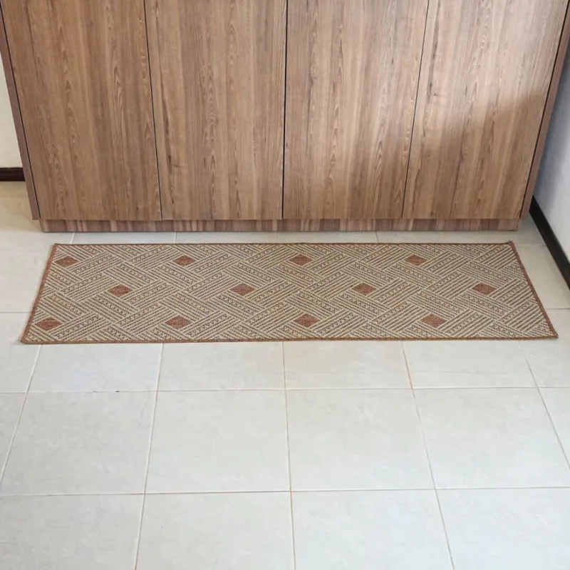 Tapete Passadeira Sisal Lancer 1,00m x 66cm PS36 Terracota - Home Fernandes - Ar E Ventilação