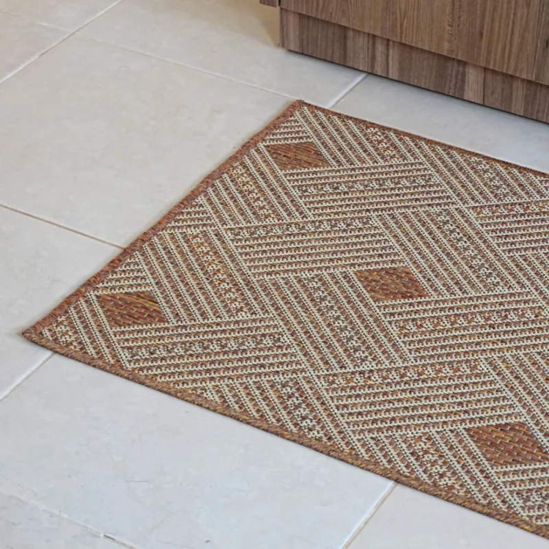 Tapete Passadeira Sisal Lancer 7,00m x 66cm PS36 Terracota - Home Fernandes