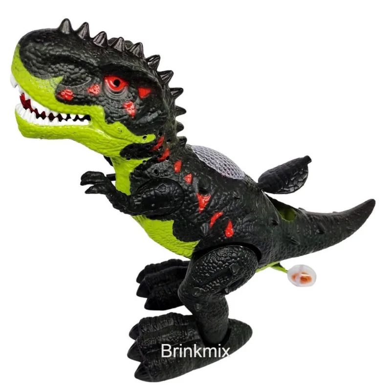Dinossauro Selvagens Boto Ovo Anda E Faz Som 2 Ovos Verde