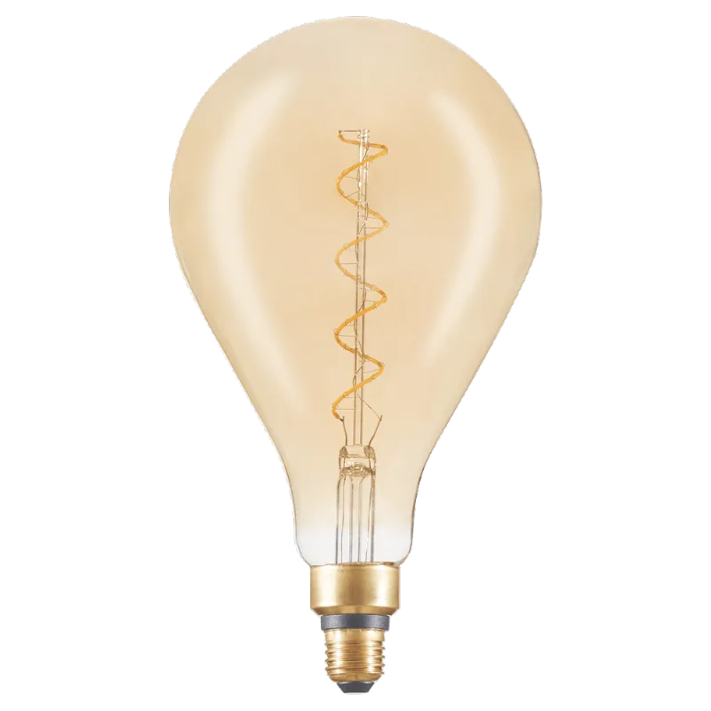 Lâmpada Filamento Led Ps160 Vint Twist Âmbar 5w Bivolt Brilia