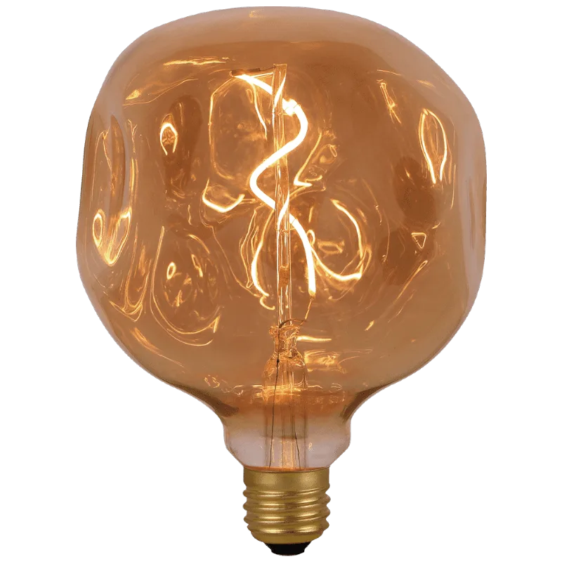 Lâmpada Assimétrica Led Âmbar D160 4w 1.8k Bivolt Brilia