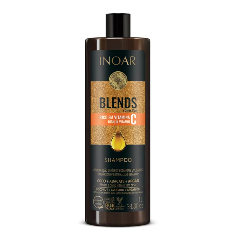 Shampoo Blends Collection Rico em Vitamina C Inoar Frasco 1l