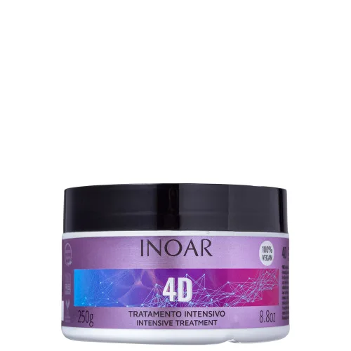 INOAR 4D - MÁSCARA CAPILAR 250G - INOAR
