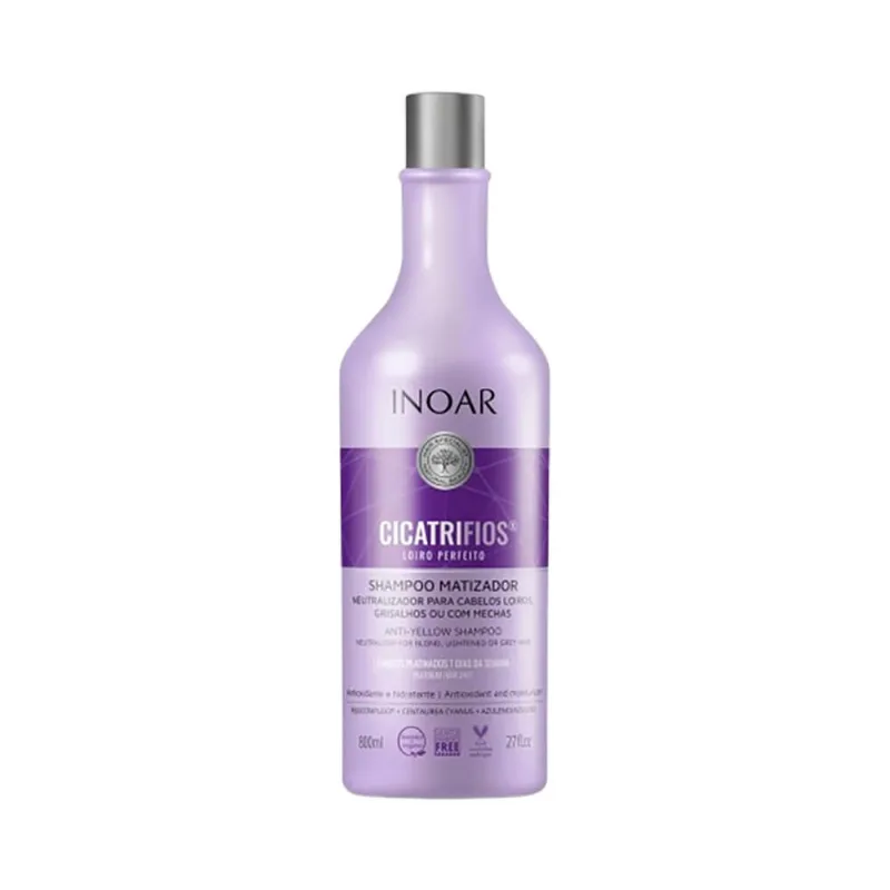 Shampoo Matizador Inoar Cicatrifios Loiro Perfeito 800ml SH.INOAR 800ML CICATRIFIOS LOIRO PERF.
