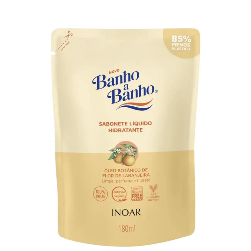 Inoar Banho a Banho Flor de Laranjeira Sabonete Líq. 180ml