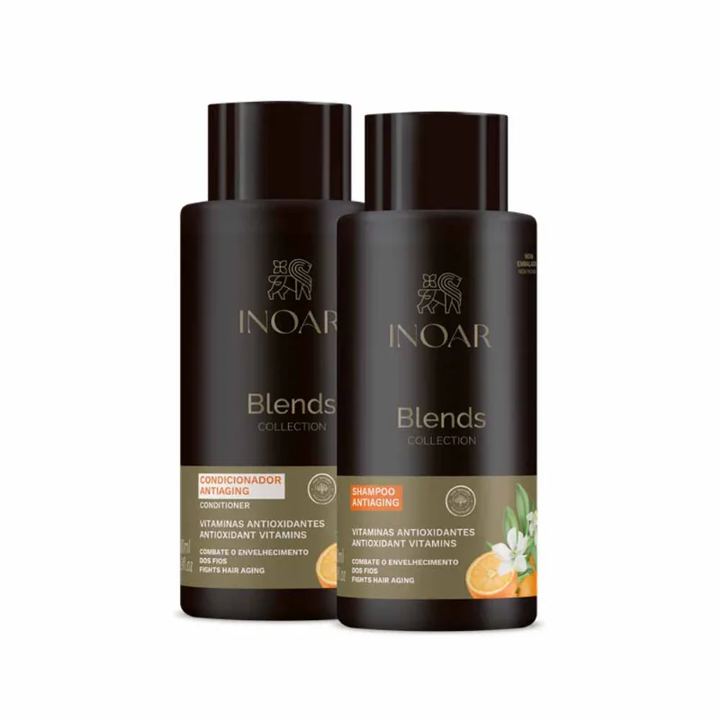 Kit Shampoo e Condicionador Inoar Blends 500ml