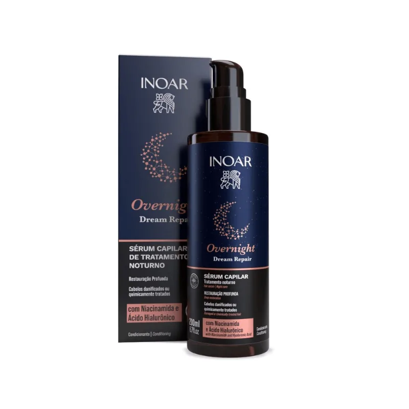 Inoar Overnight Serum Noturno Hidratação Intensiva 200ml SERUM NOTURNO INOAR OVERNIGHT 200ML