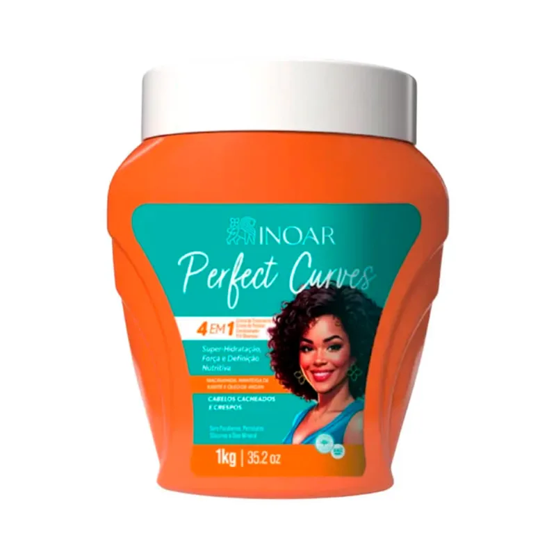 Creme de Tratamento Inoar 4 em 1 Perfect Curves 1Kg
