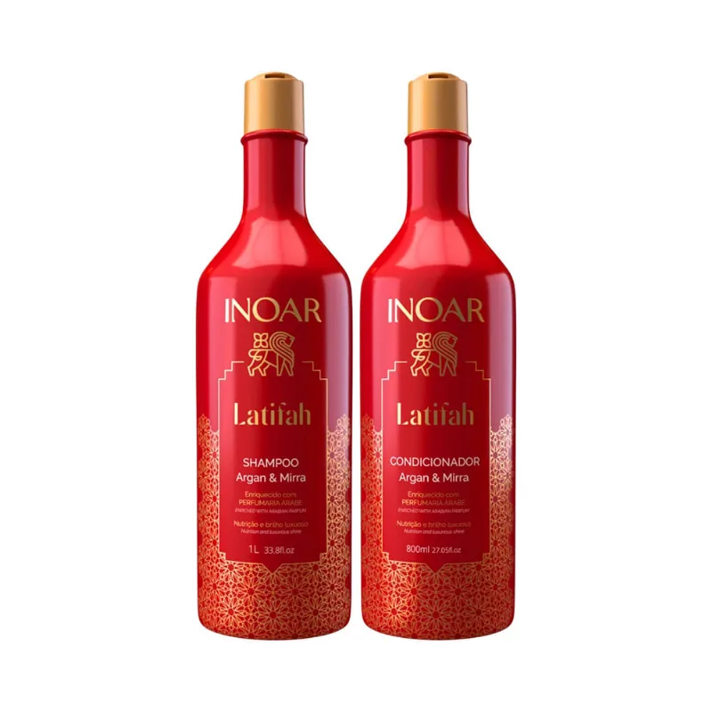 Kit Inoar Shampoo 1L + Condicionador 800ml Latifah Kit Inoar Sh+Cond 1,8l Latifah