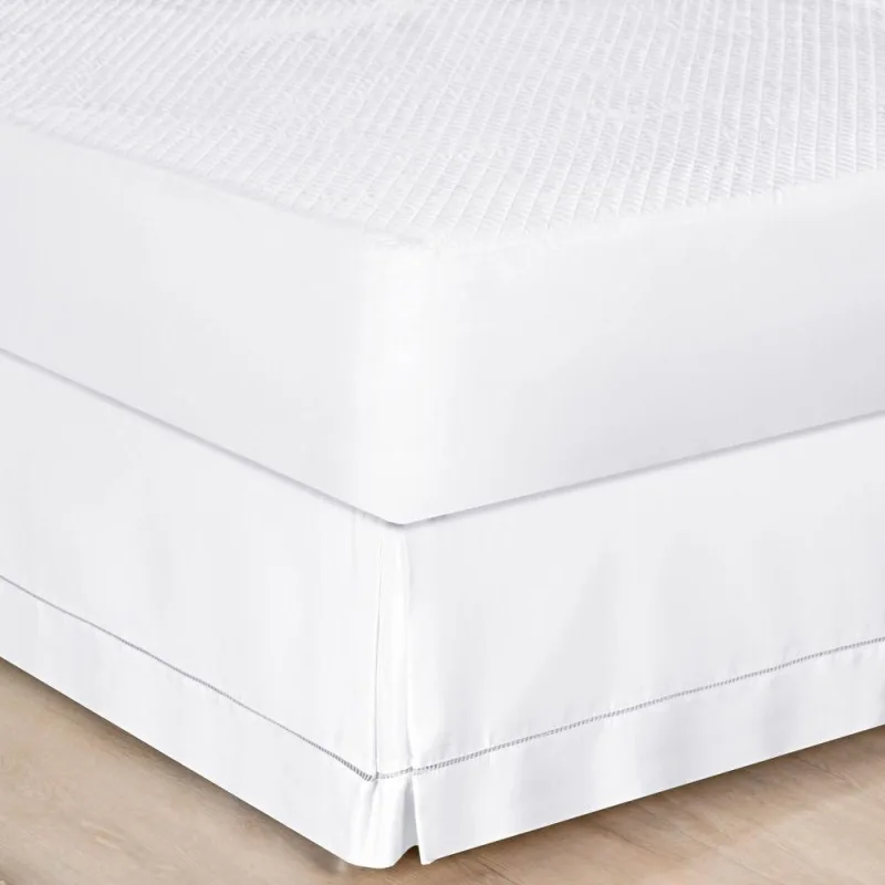 Saia Cama Casal King Box Branca - Bia Enxovais