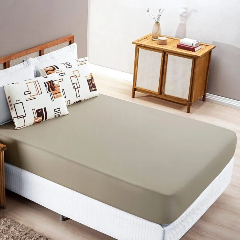 Jogo De Lençol Solteiro Quality Malha 100% Algodão 2 Peças - Avela - Bia Enxovais - Cama, Mesa E Banho