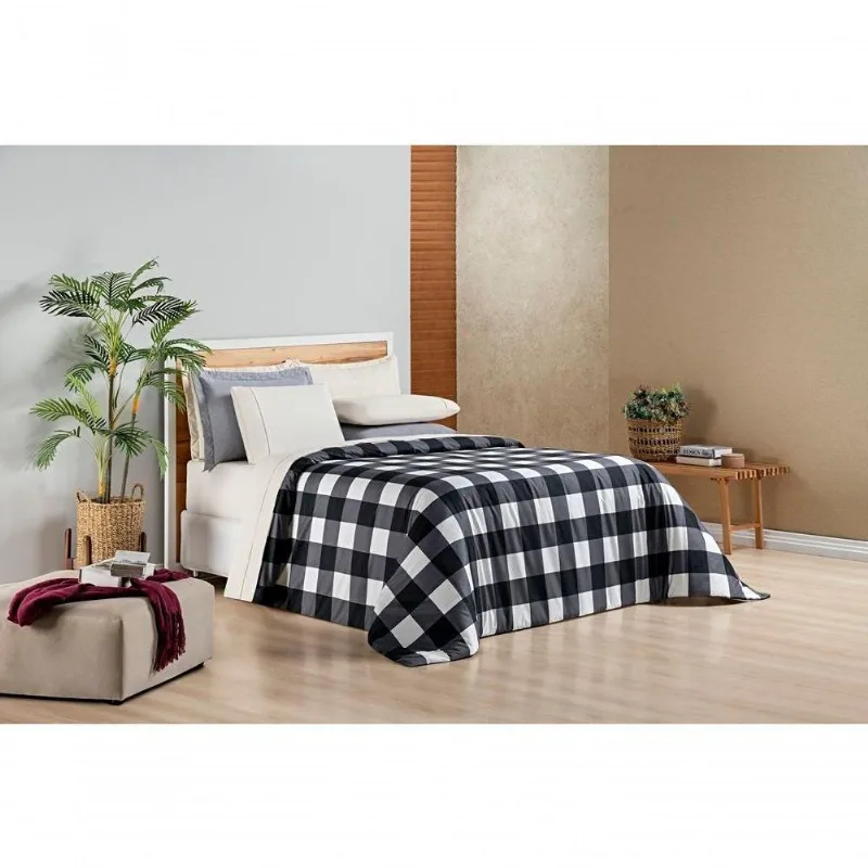 Duvet Capa Para Edredom 200 Fios Dolce Vita Queen 01 Peça - Preto