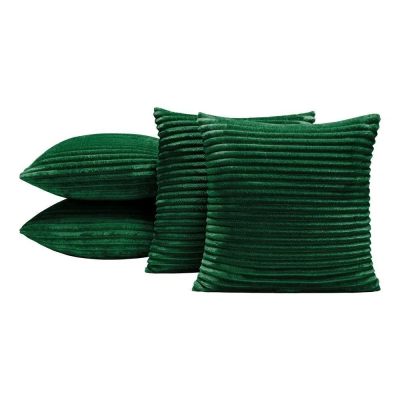 Almofadas Cheias Velvet Bariloche 45x45cm 04 Peças - Verde - Não Informado
