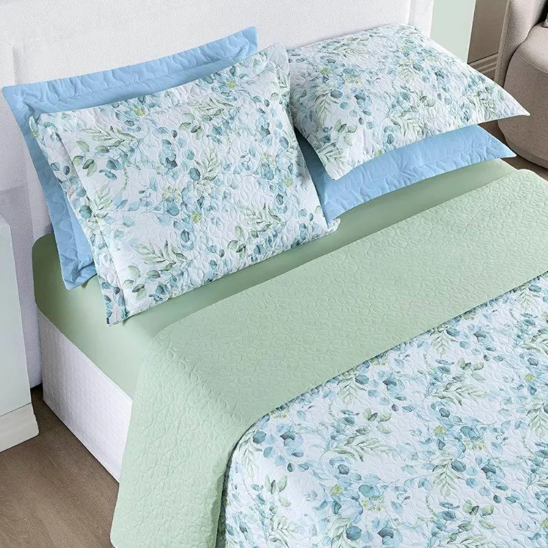 Cobre Leito Queen Cotton Select Dupla Face 200 Fios 3 Peças - Forest
