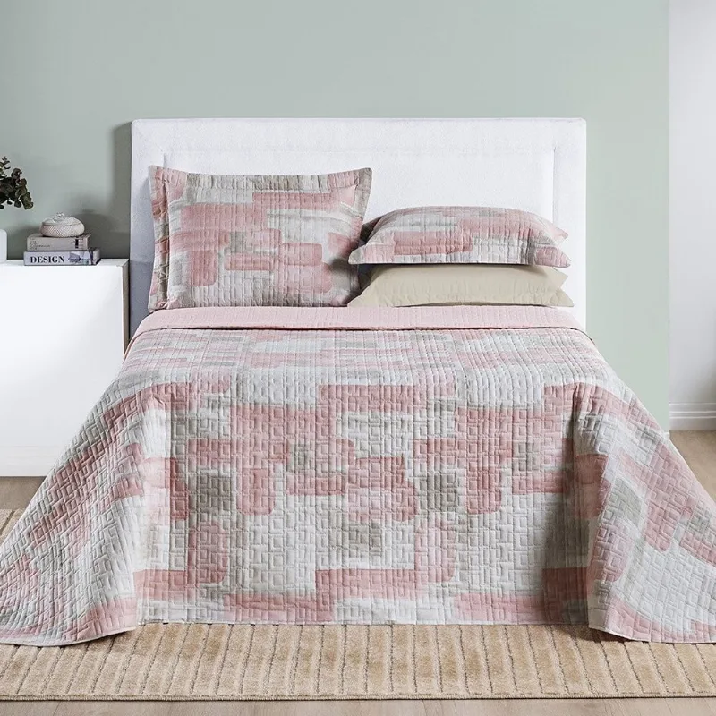 Cobre Leito Cotton Select Queen 03 Peças - Quadri