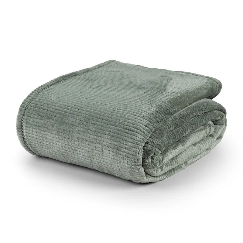 Cobertor Ultrasoft Dublin Queen 01 Peça 100% Poliéster - Verde Louro - Bia Enxovais