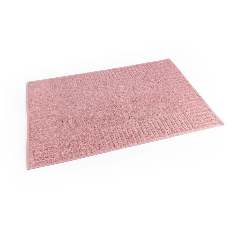 Toalha De Piso Slim Gramatura 600g/m² Base Reforçada 01 Peça 100% Algodão - Nuvem Rosa
