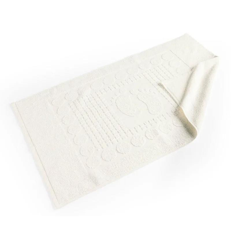 Toalha De Piso Wave Gramatura 700g/m² Antiderrapante 01 Peça 100% Algodão - Off White