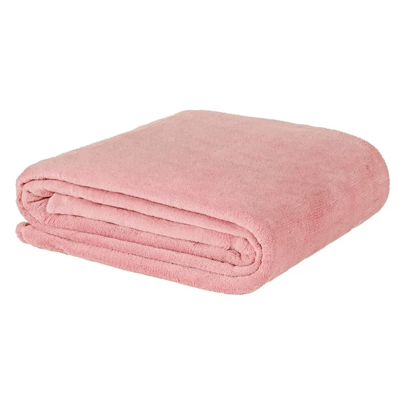 Manta Queen Everest Microfibra Toque Macio - Rosa - Casa Modelo Enxovais