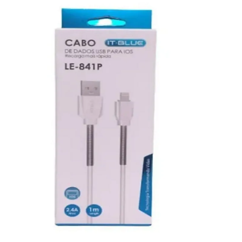 Cabo Celular Usb Dados Carregador 2.0 para ios Mola Reforçado