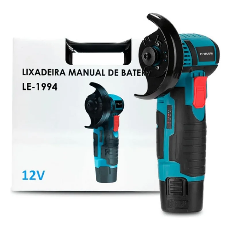 Lixadeira Esmerilhadeira Angular 12v Bateria Recarregável