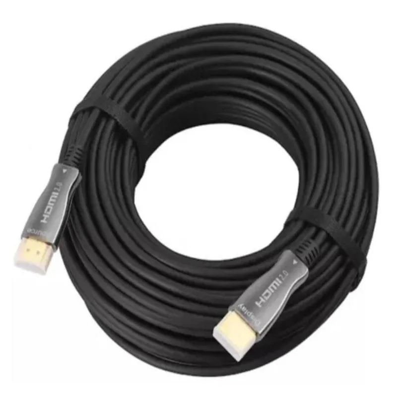 Cabo Hdmi 2.0 4K 60hz 18Gbps Fibra Óptica Full Hd Para HDTV, PS5, PC 20 Metros - Lelong