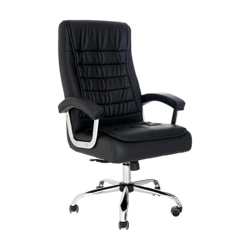 Cadeira De Escritório Presidente Big Munique Confort Base Giratória Com Molas Ensacadas - Preto - Universal Mix