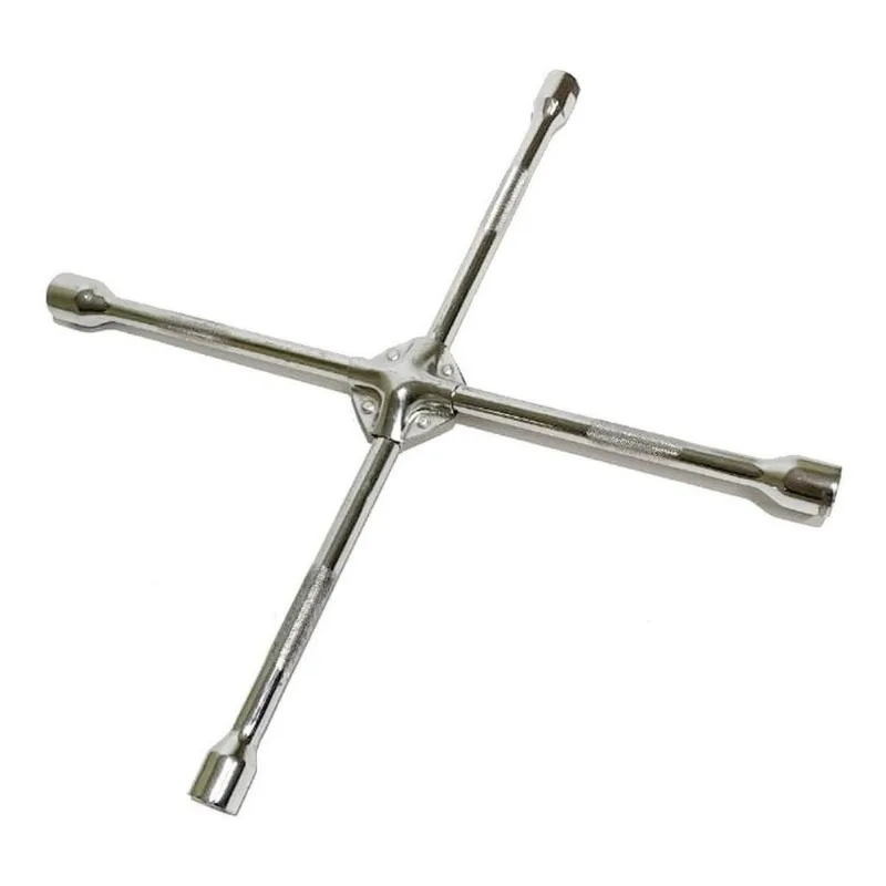 Chave De Roda Cruz 4 Bocas Medidas 17x19x21x23 Mm - 50cm