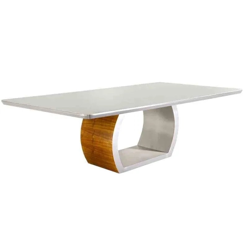 Mesa Para Sala De Jantar Ellis 180 Off White/Imbuia - Mobillare - Cama, Mesa E Banho