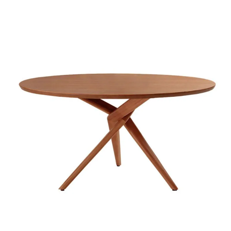 Mesa Para Sala De Jantar Ballare Moderna Mobília Cinamomo Imbuia - Moderna