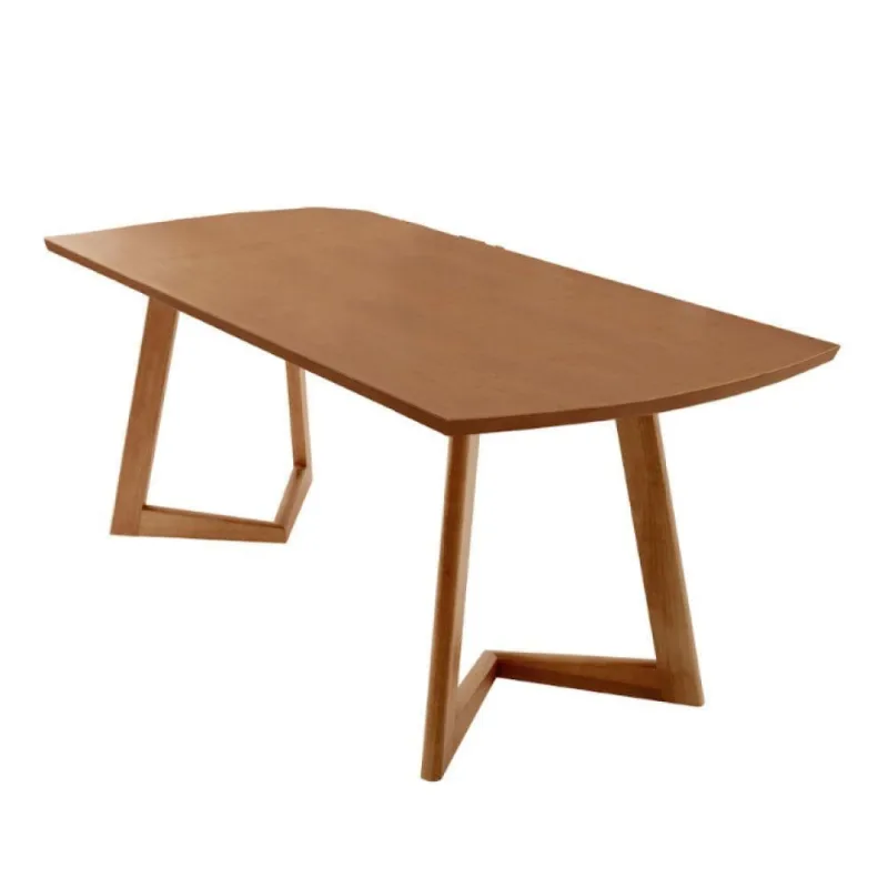 Mesa Para Sala De Jantar Munique 180cm Moderna Mobília Cinamomo Imbuia - Moderna