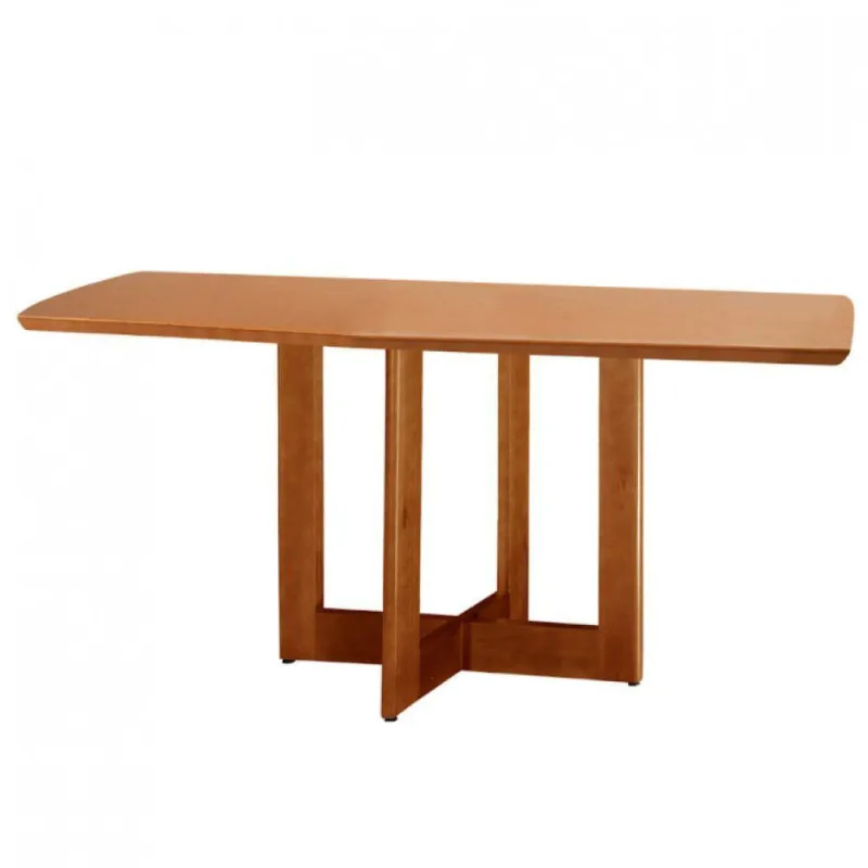 Mesa Para Sala De Jantar Patros 120cm Moderna Mobilia Cinamomo Imbuia - Moderna