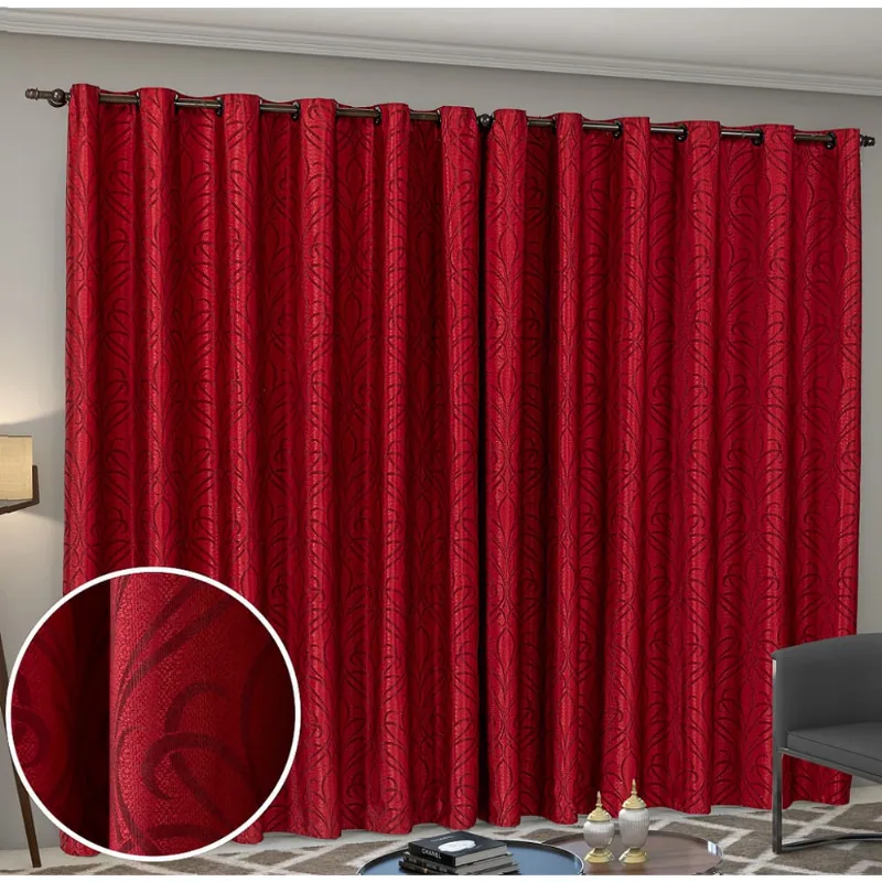 Cortina Atena 3m x 2,80m Jacquard Semi Blackout Estampado