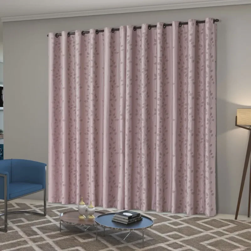 Cortina Atena 4m x 2,80m Jacquard Semi Blackout Estampada