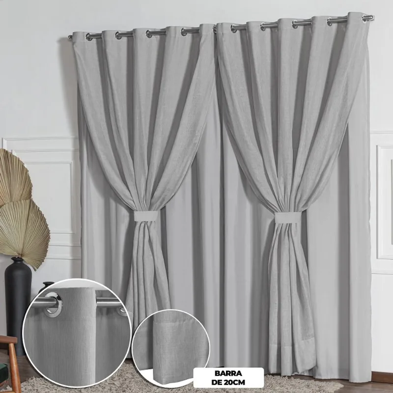 Cortina linho flame 2,80 X 2,50