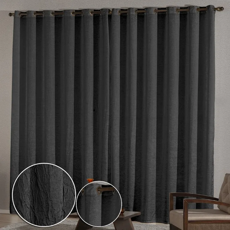 Cortina 4m x 2,70m Cetim Amassadinho