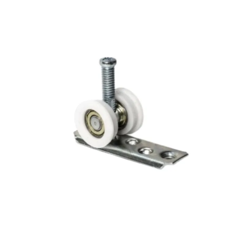 Roldana Reta 2 Rodas com Rolamento Base Reta 28mm Perfil Rold Roldana Reta 2 Rodas com Rolamento Base Reta 28mm