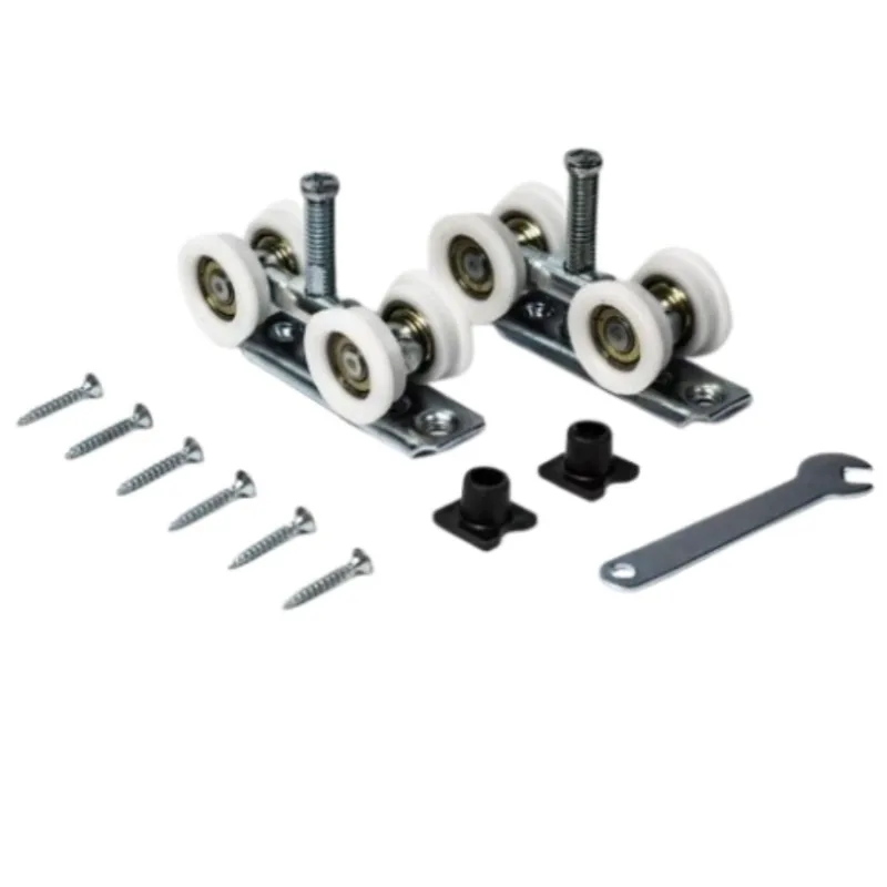 Roldana Reta 4 Rodas com Rolamento Base Reta 28mm Perfil Rold Roldana Reta 4 Rodas com Rolamento Base Reta 28mm