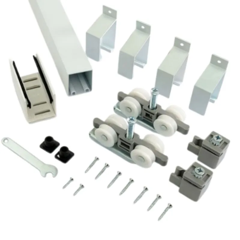 Kit Flex Concavo 2m 4R sem Rolamento com Suporte 35x35mm 60Kg Perfil Rold Kit Flex Concavo 2m 4R sem Rolamento com Suporte 35x35mm 60Kg Branco
