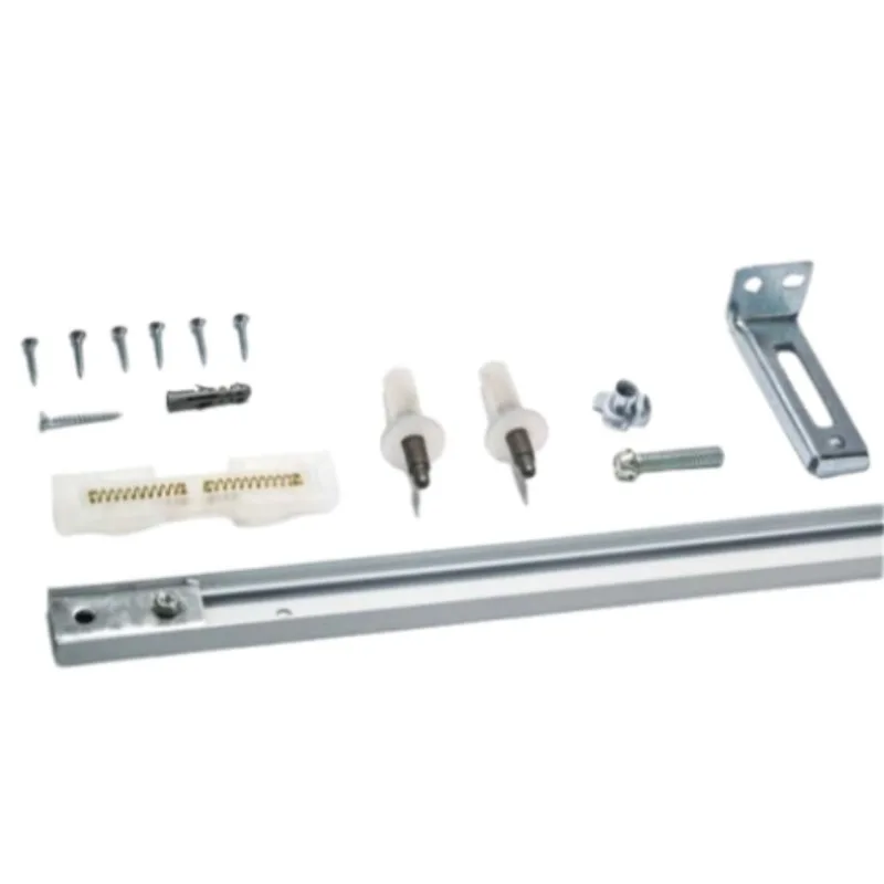 Kit Para Porta Camarão Trilho 1m Perfil Rold Kit Para Porta Camarão Trilho 1m Branco