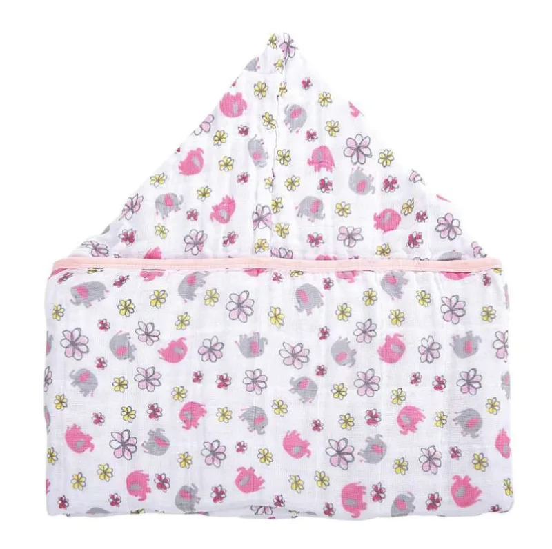 Toalha de Banho de bebe Swaddle Soft Fralda Babyjoy Rosa - Leão Leãozinho