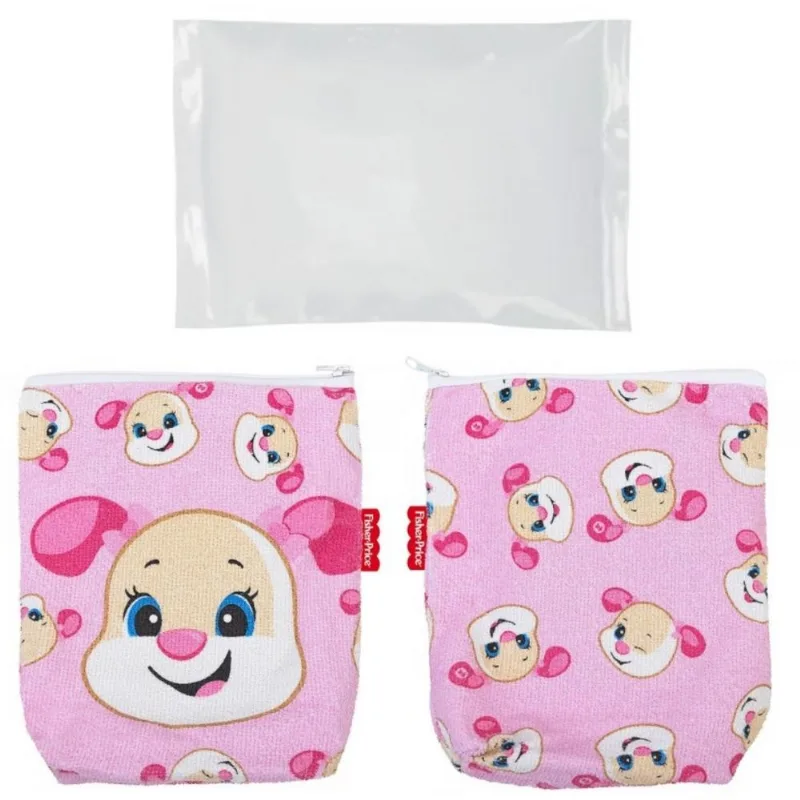 BOLSA TERMICA CÓLICAS DO BEBE FISHER PRICE CACHORRINHA ROSA