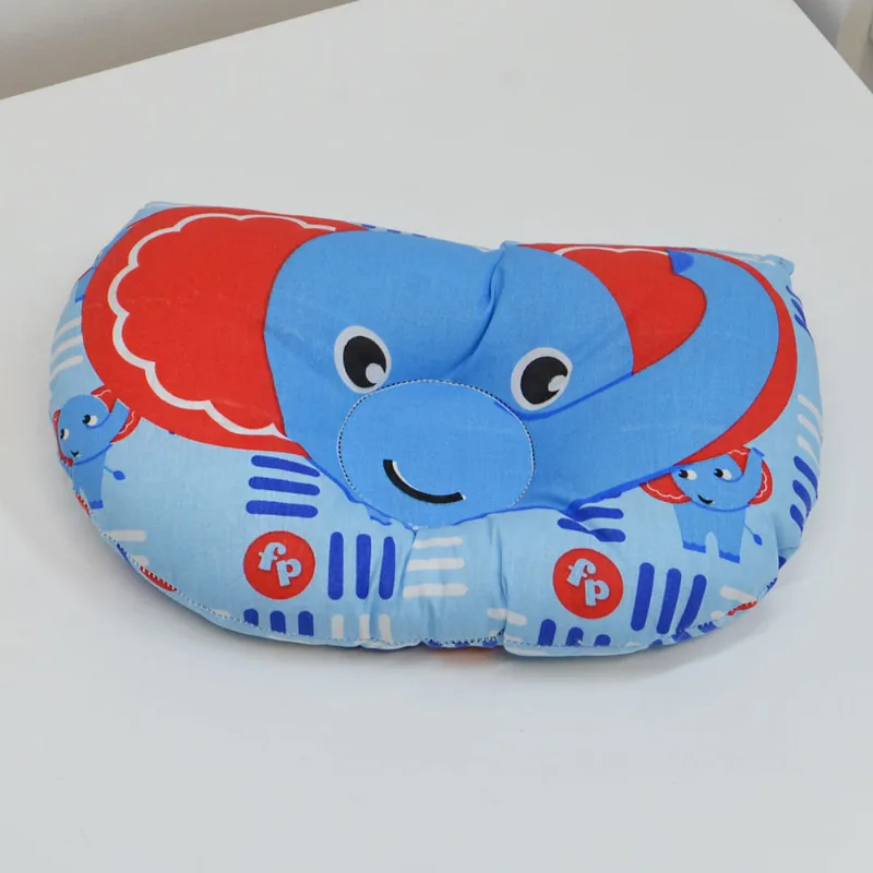 Travesseiro Anatômico Bichinhos-Elefante Azul Elefante Azul