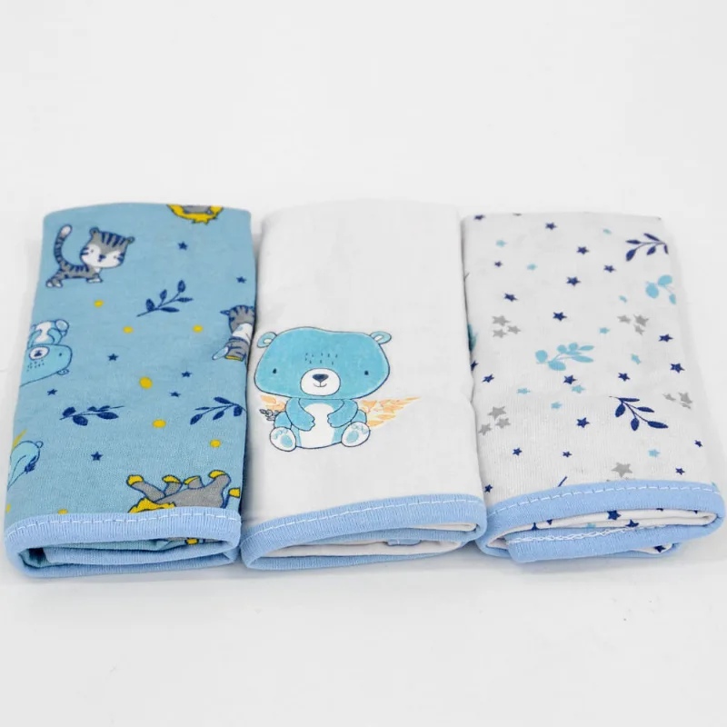 Kit Paninho de Boca com 3 unidades-Safari Azul Safari Azul