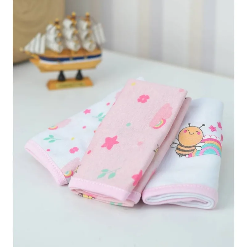Kit Toalha Boquinha Jardim Encantado com 3 unidades Rosa